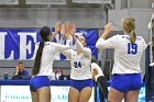Volleyball vs MHC  Wheaton Women's Volleyball vs Mount Holyoke College. - Photo by Keith Nordstrom : Wheaton, Volleyball